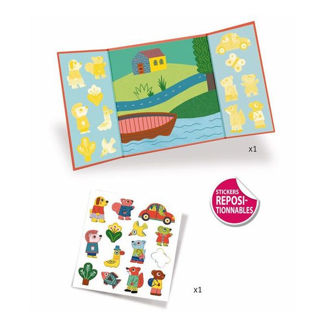 Stickers riposizionabili Gli animali