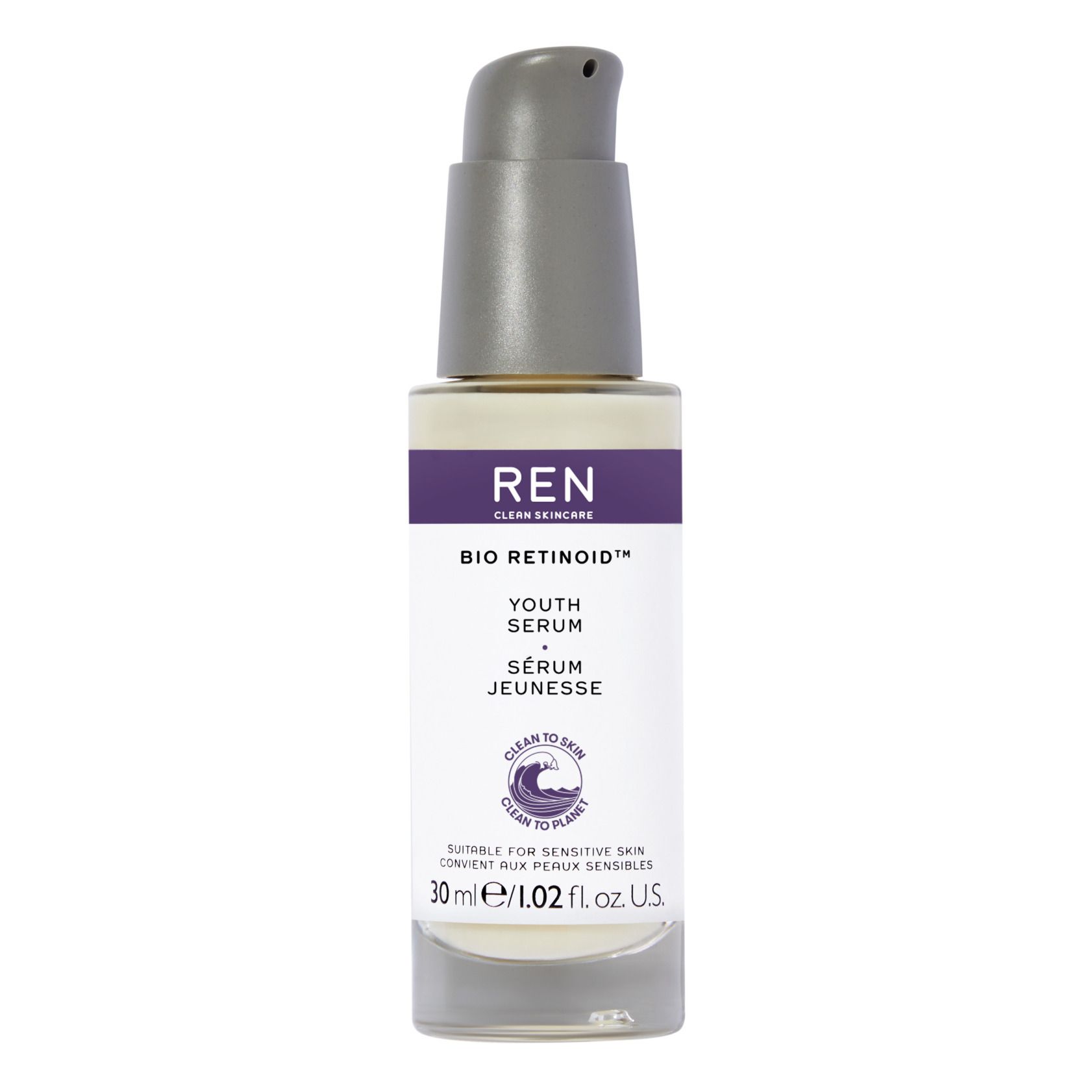 REN Skincare - Sérum jeunesse visage Bio Retinoid - 30 ml - Blanc