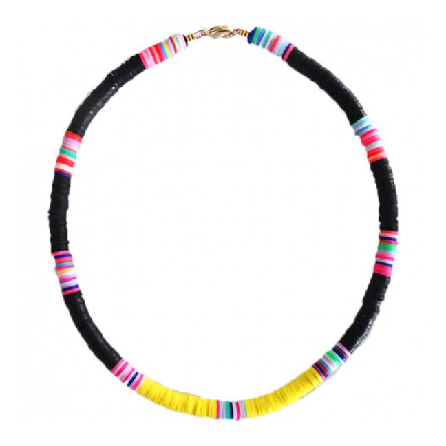 Collana di pasta polimerica Heishi | Nero