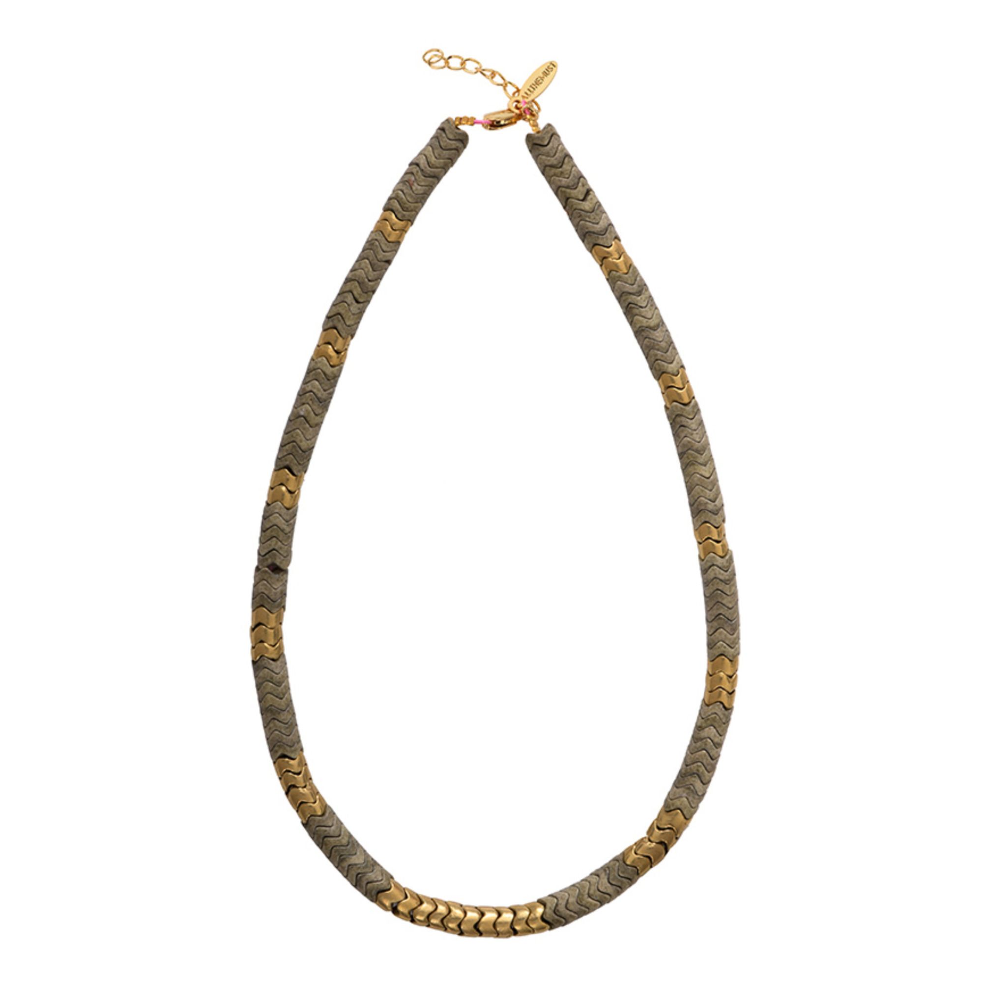 Allthemust - Collier Snake - Femme - Marron