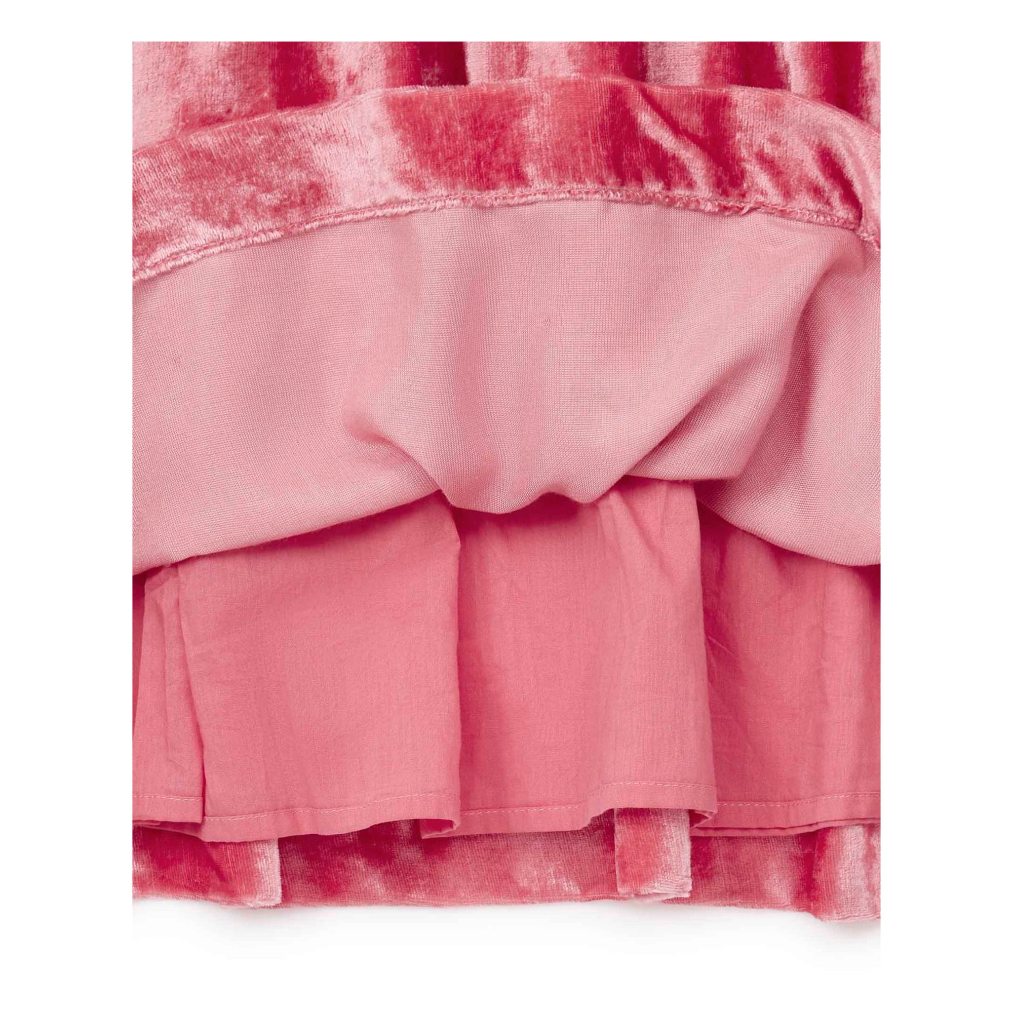 Donano Velvet Dress - Christmas Collection - Pink- Product image n°2