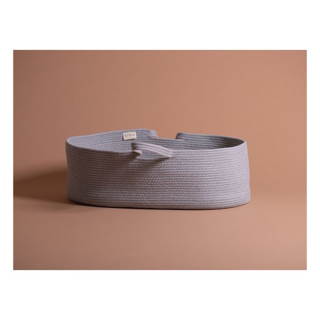 Organic Cotton Moses Basket | Grey
