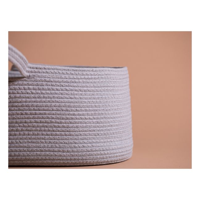 Organic Cotton Moses Basket | Grey