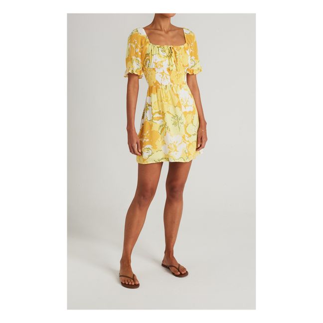 Lecco Floral Print Dress Yellow