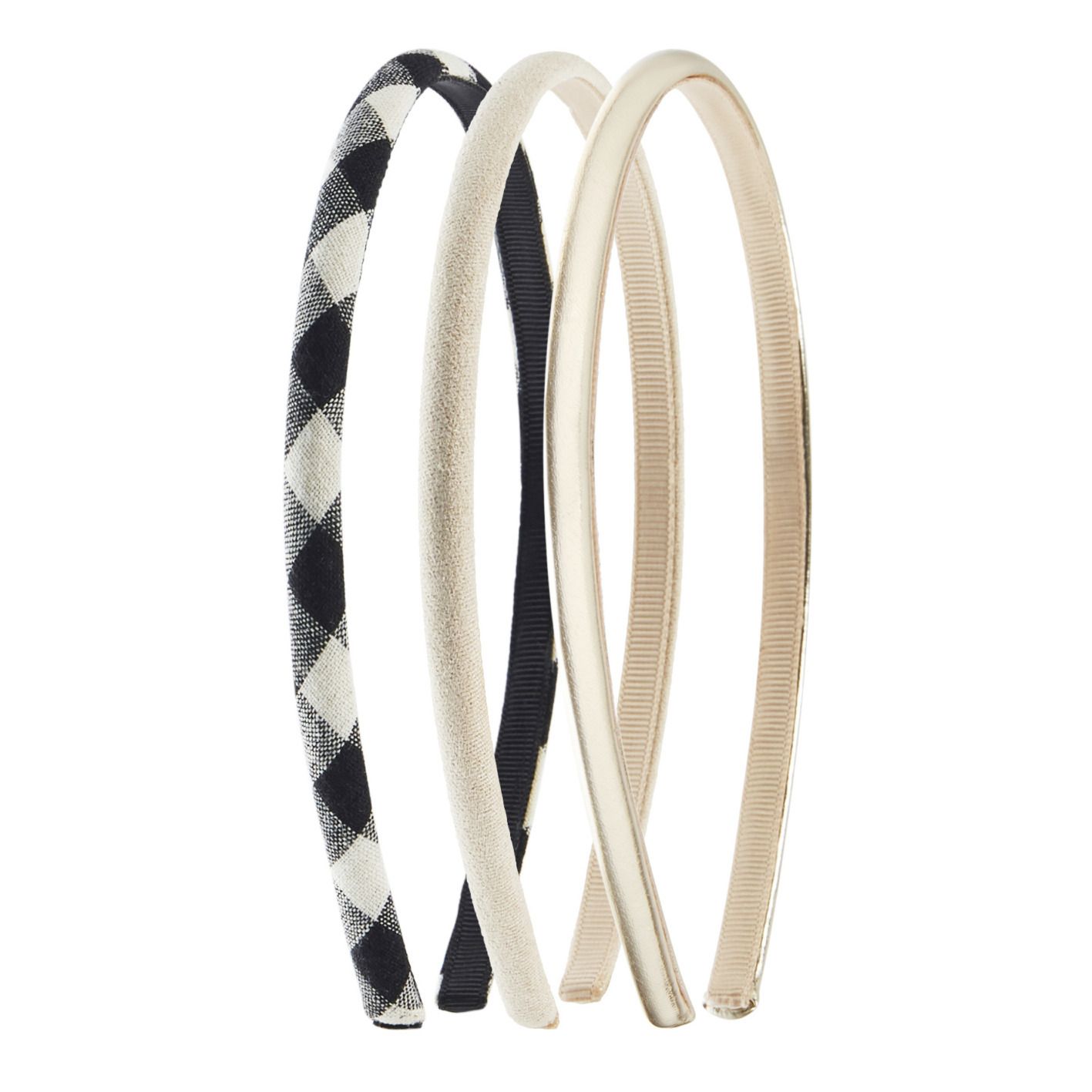 Mimi & Lula - Lot 3 Serre-têtes Vichy - Fille - Noir