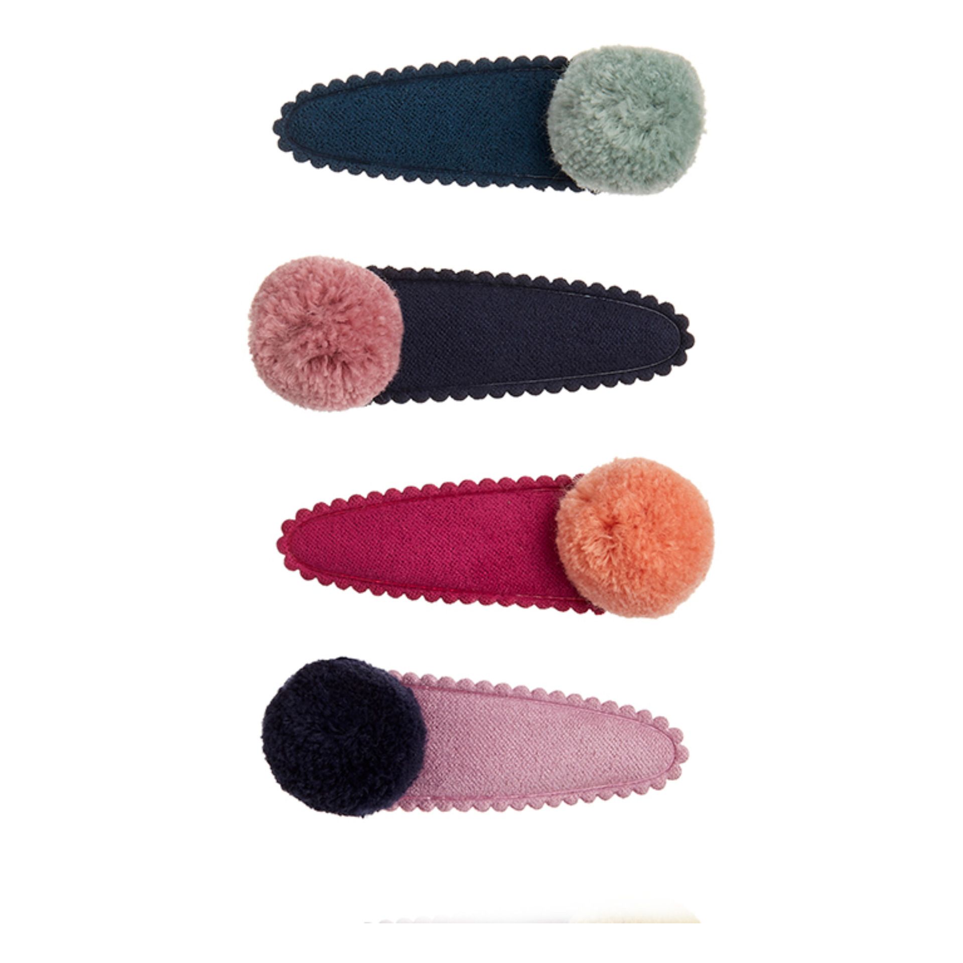 Mimi & Lula - Lot 4 Barrettes Pompons - Fille - Noir