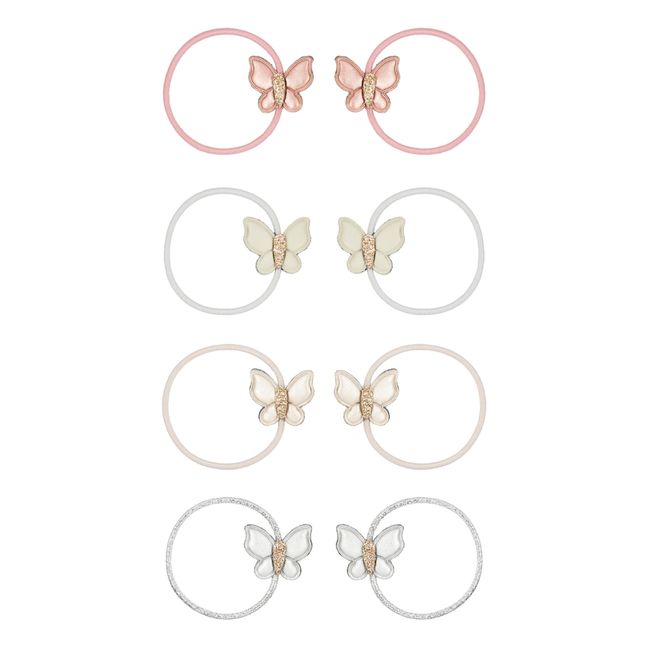 Set of Butterfly Hair Ties Rosa
