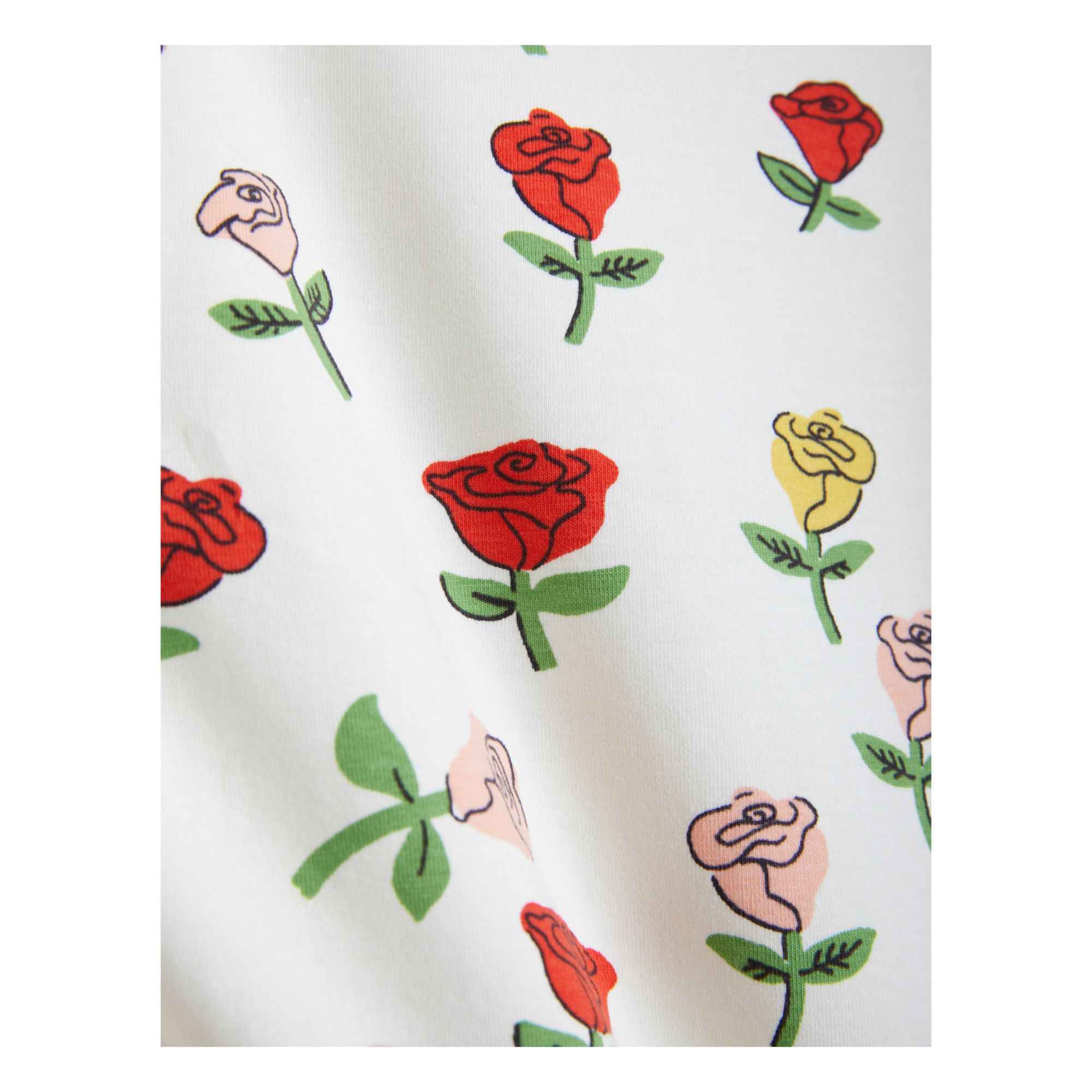 Organic Cotton Flower T-shirt Crudo- Imagen del producto n°1