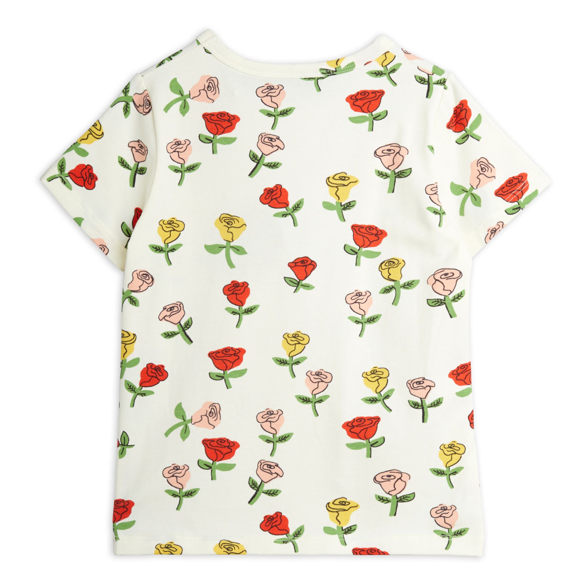 Organic Cotton Flower T-shirt Crudo- Imagen del producto n°2