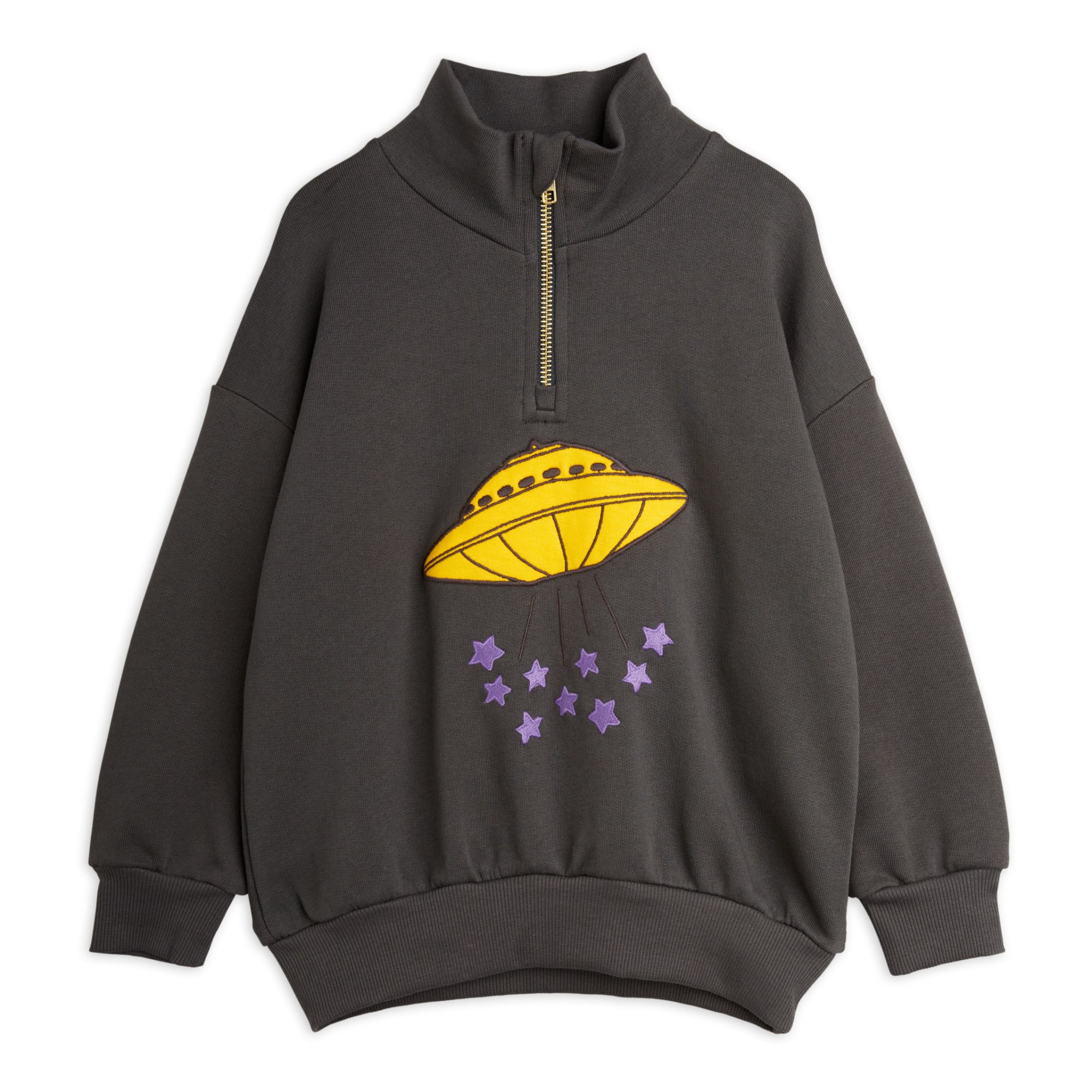 Mini Rodini - Sweat Zippé Coton Bio - Fille - Noir