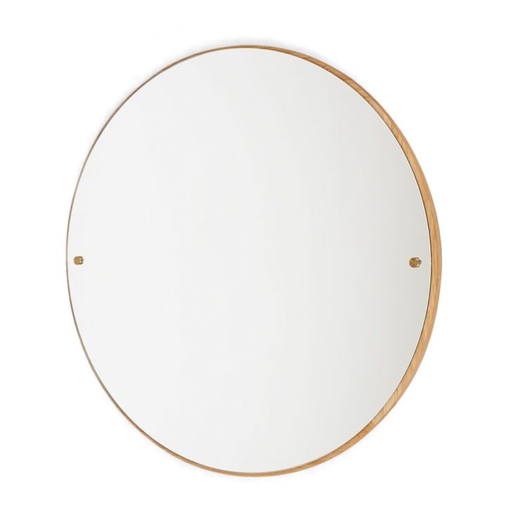 Runder Spiegel CM1 aus Holz Eiche- Produktbild Nr. 0