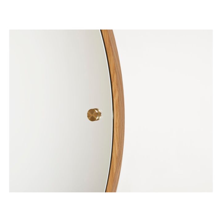 Runder Spiegel CM1 aus Holz Eiche- Produktbild Nr. 2