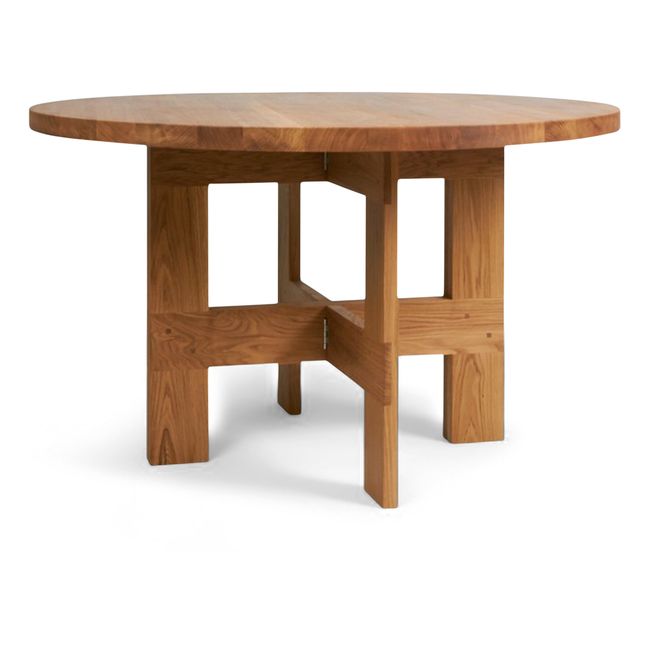 Farmhouse Round Wooden Table Quercia