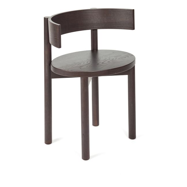 Paulette Chair with Armrests Brown