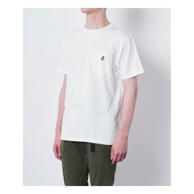T-shirt Poche Blanc