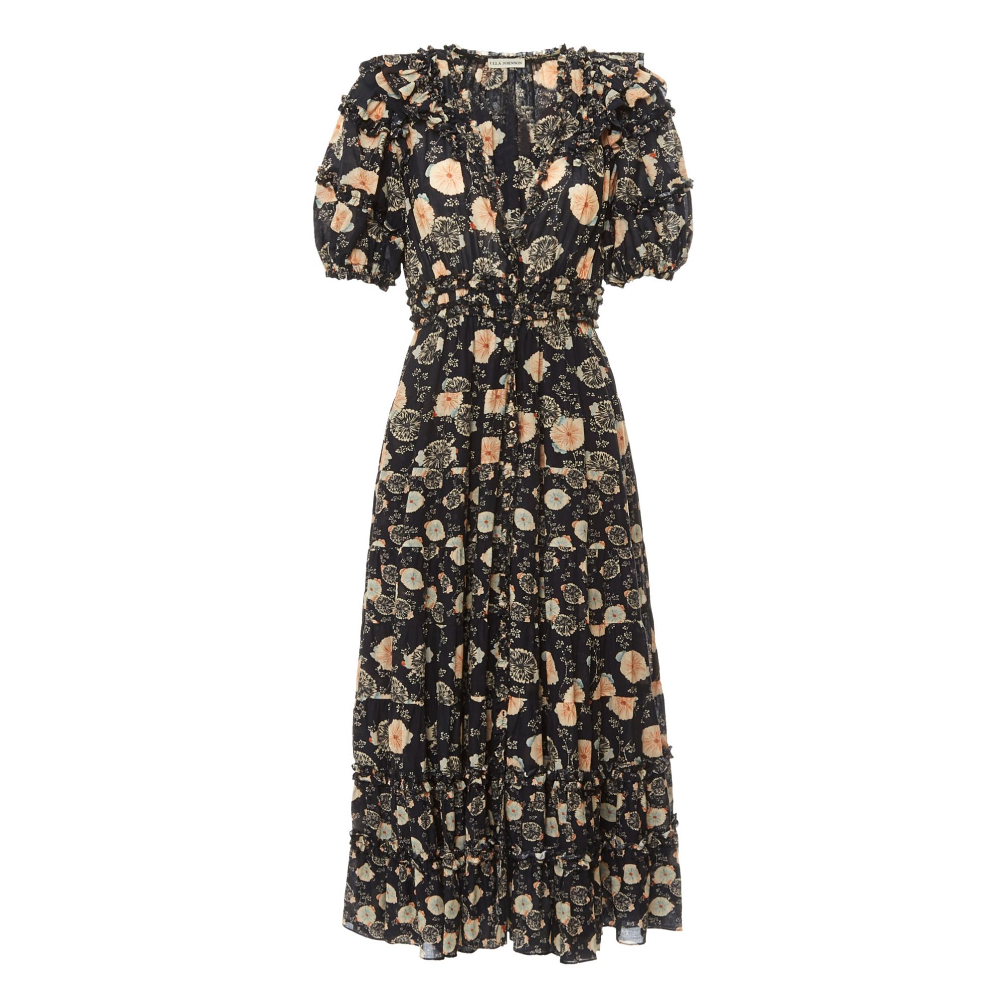 Ulla Johnson - Irvette Patchwork Floral Dress - Black | Smallable