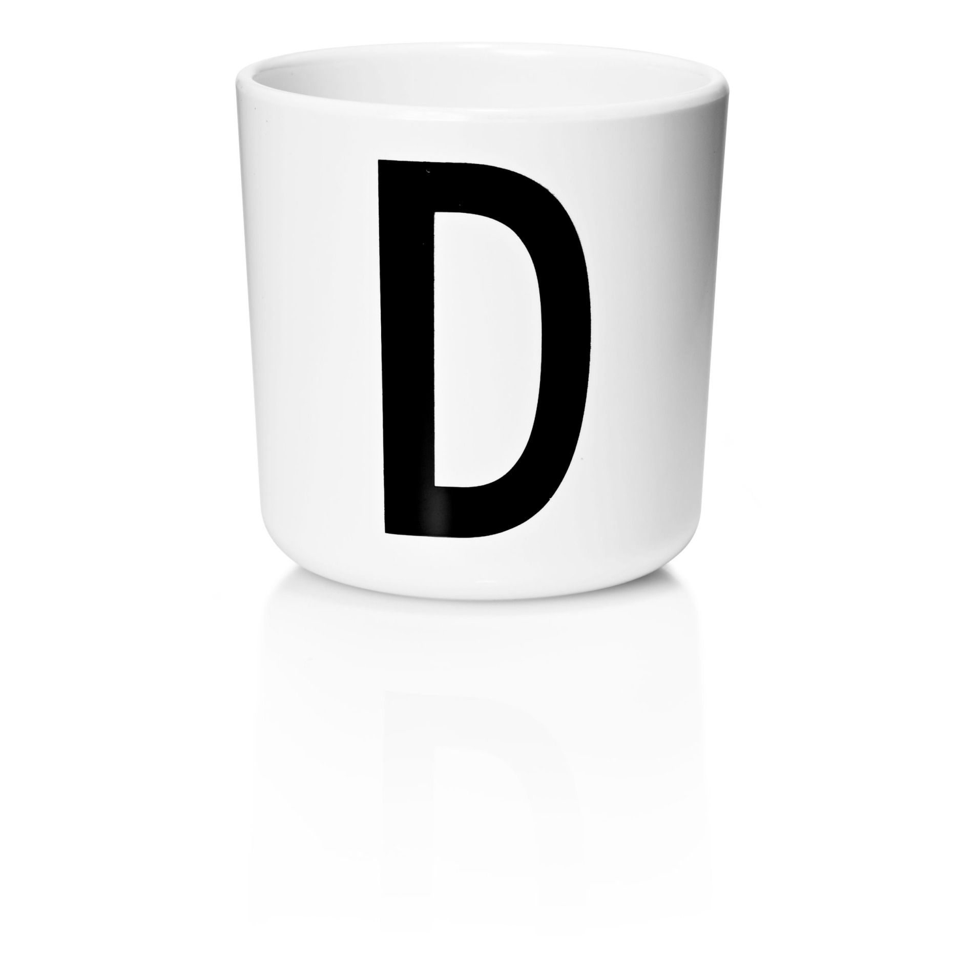Design Letters - Mug Ecozen - D - Blanc