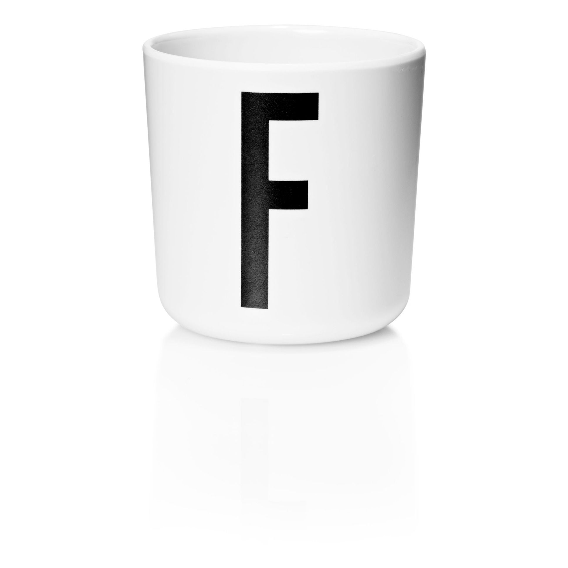 Design Letters - Mug Ecozen - F - Blanc