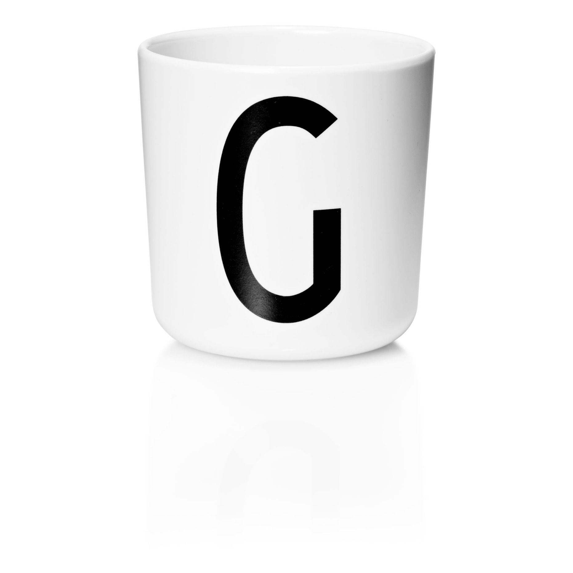 Design Letters - Mug Ecozen - G - Blanc