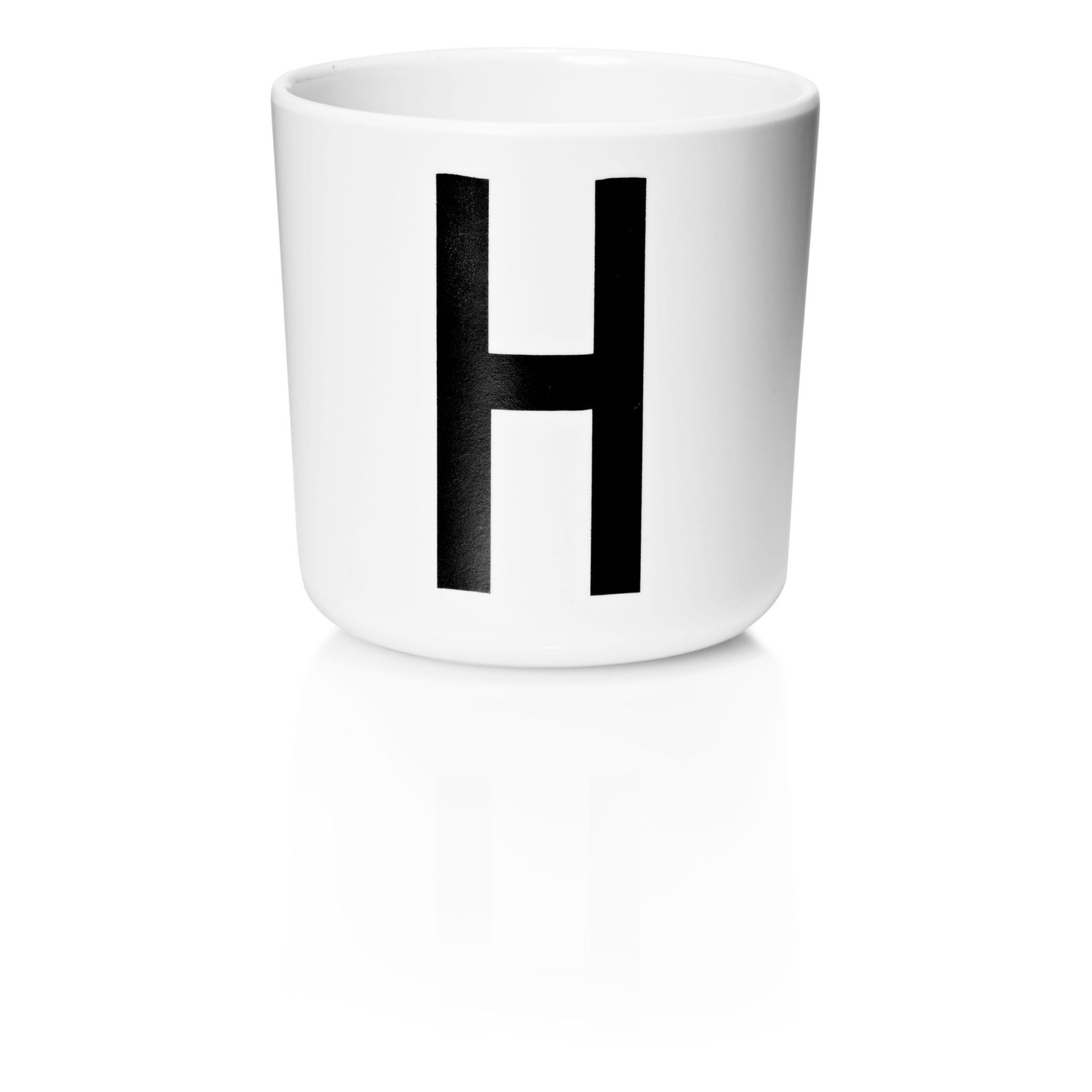 Design Letters - Mug Ecozen - H - Blanc