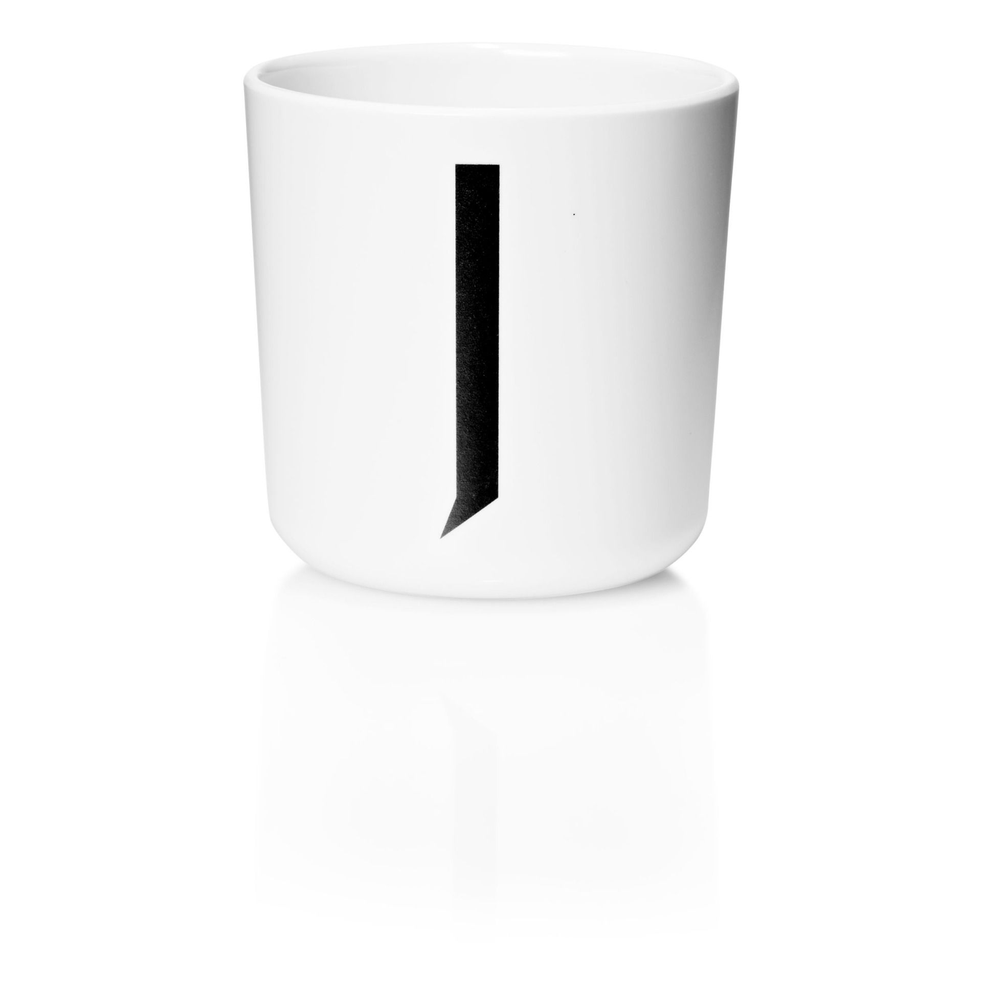 Design Letters - Mug Ecozen - J - Blanc