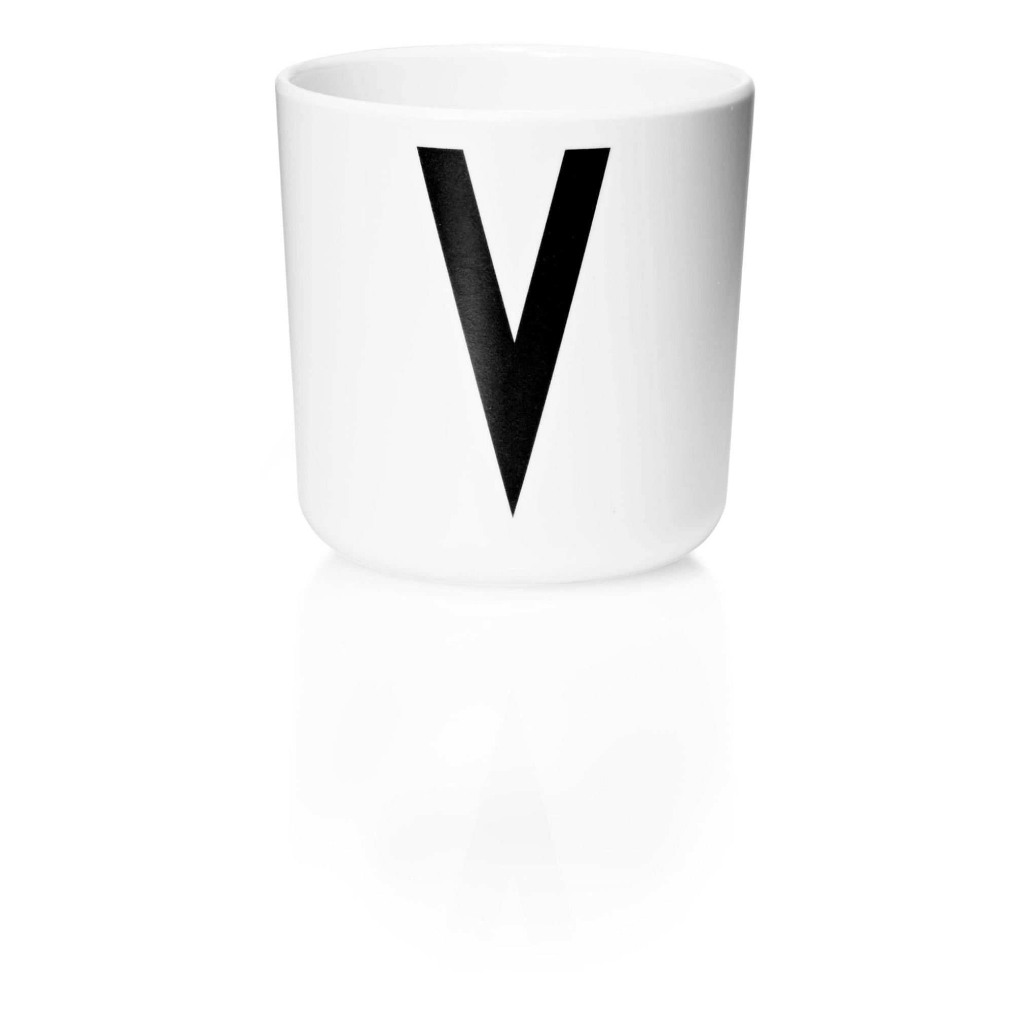 Design Letters - Mug Ecozen - V - Blanc