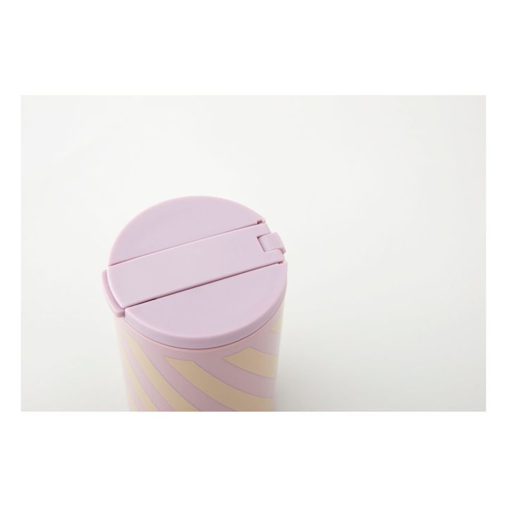 Trinkflasche mit Strohhalm | Lavendel- Produktbild Nr. 3