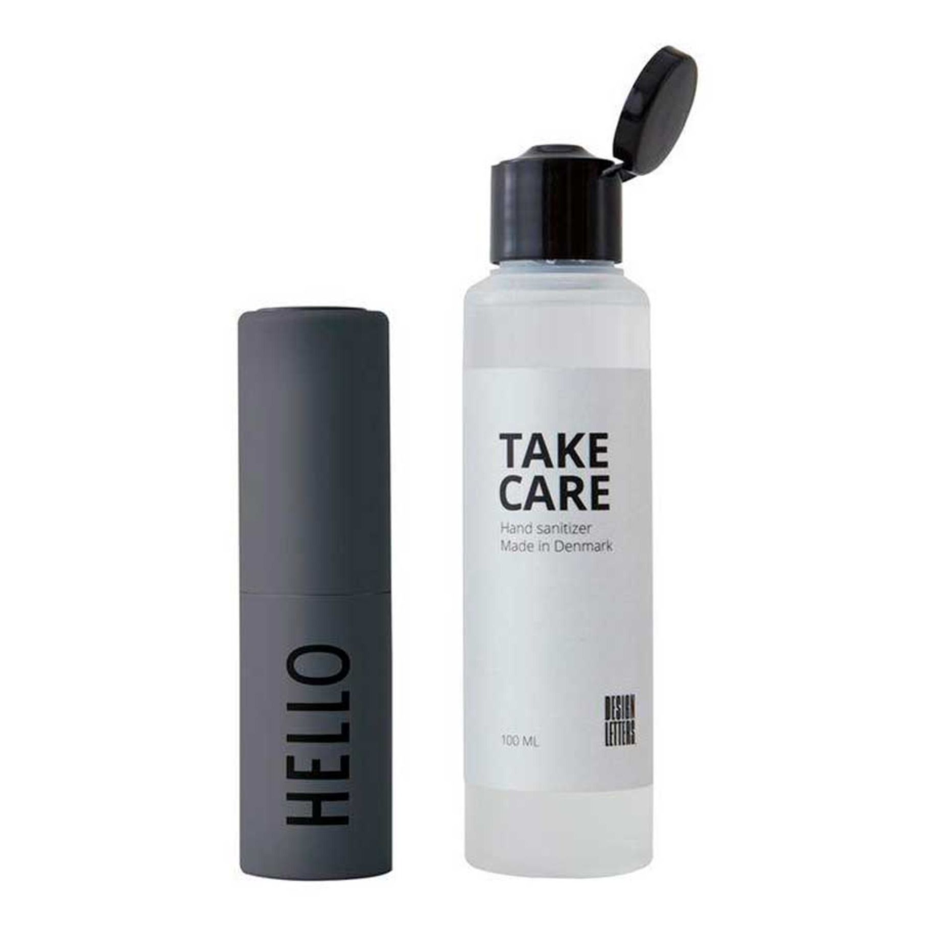 Design Letters - Distributeur et gel hydroalcoolique - Gris foncé