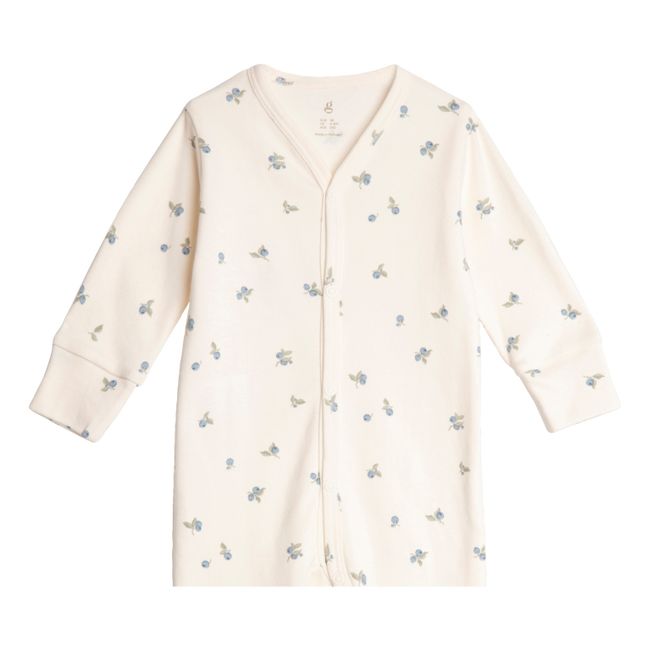 Blueberry Cotton Jersey Pyjamas Ivory
