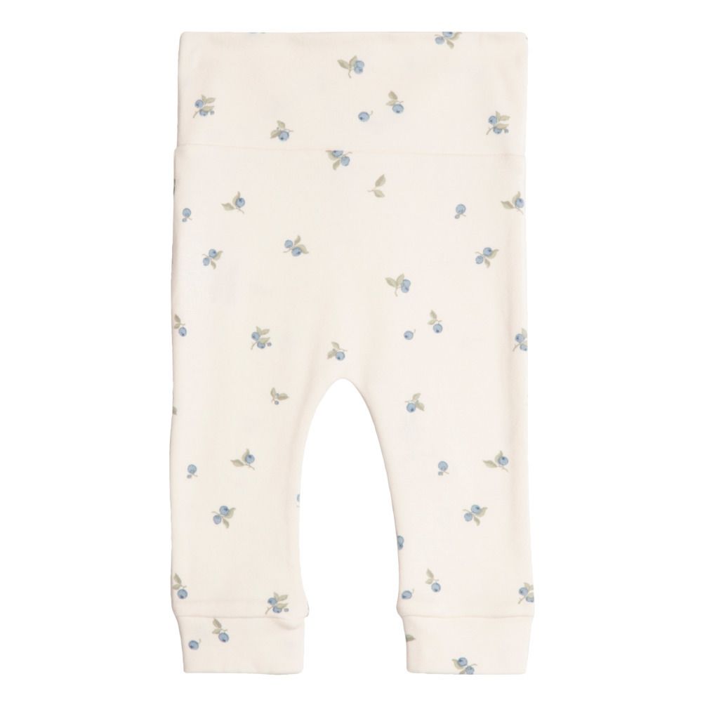 Blueberry Cotton Jersey Leggings Ivory 