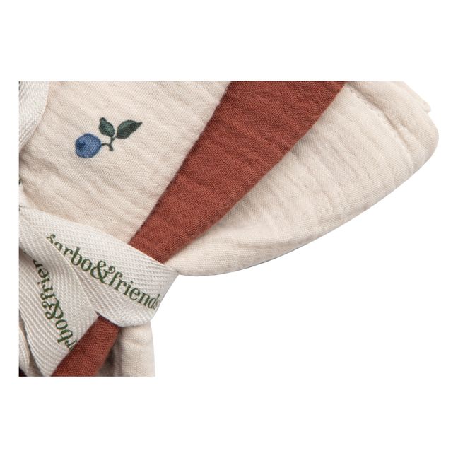 Mantas de muselina de algodón Blueberry - Set de 3 | Marfil