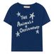 Rooster Recycled Cotton T-shirt - Christmas Collection - Azul Marino- Miniatura produit n°0