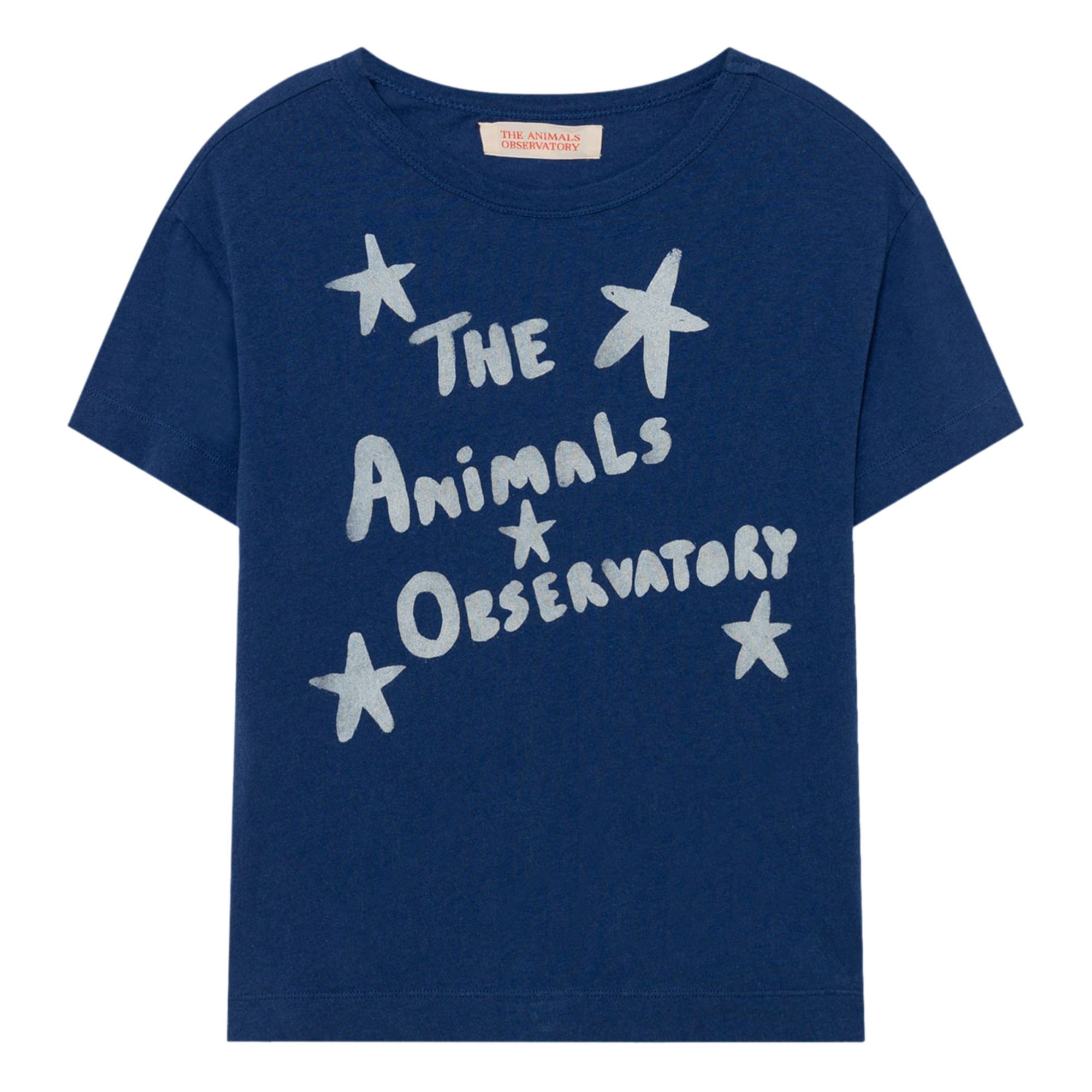 Rooster Recycled Cotton T-shirt - Christmas Collection - Azul Marino- Imagen del producto n°0