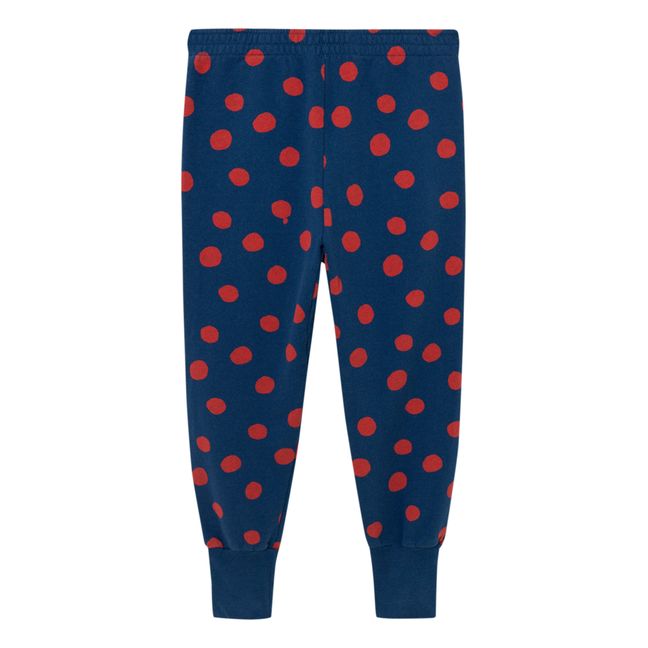 Panther Recycled Cotton Joggers - Christmas Collection - Blu marino