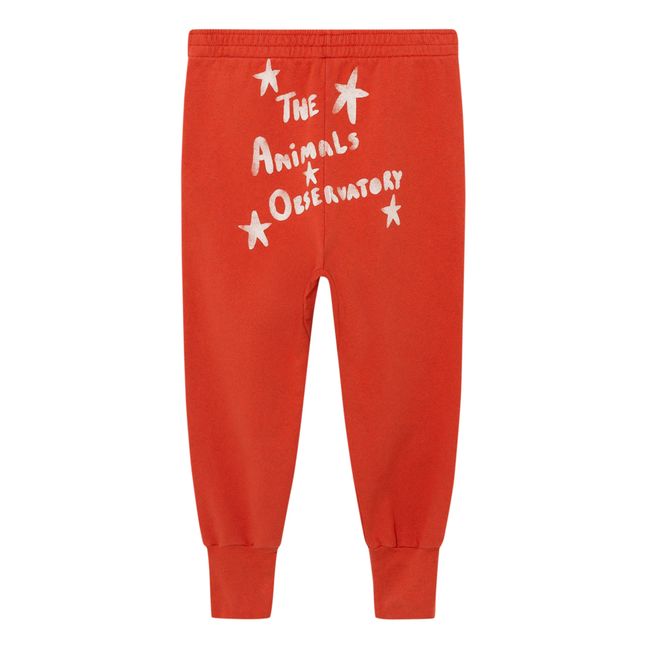 Panther Recycled Cotton Joggers - Christmas Collection - Red