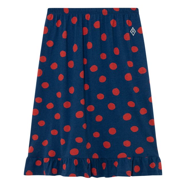 Sparrow Organic Cotton Jersey Skirt - Christmas Collection - Navy blue