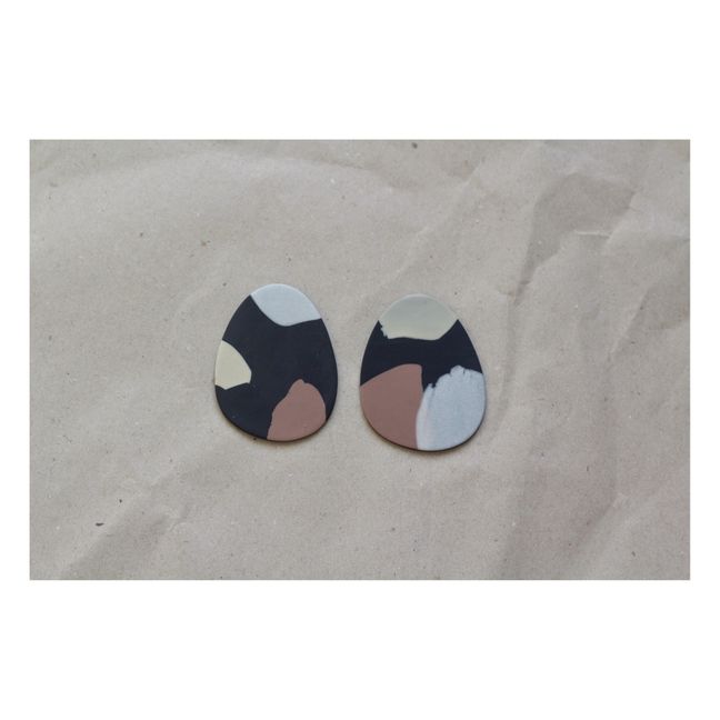 3 Drops Earrings | Black