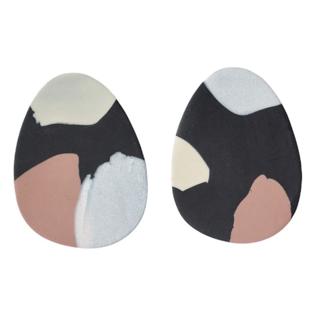 Pendiente 3 Drops | Negro