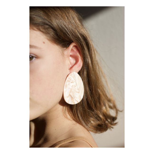 La Madrague Earrings | Beige pink