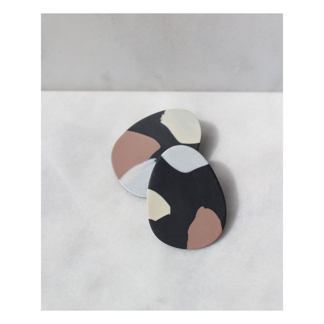 Pendiente 3 Drops | Negro