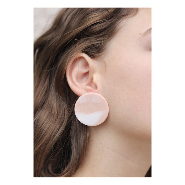 Nuage Earrings Beige rosado