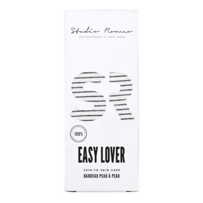 Banda de piel con piel de algodón orgánico Easy Lover | Blanco
