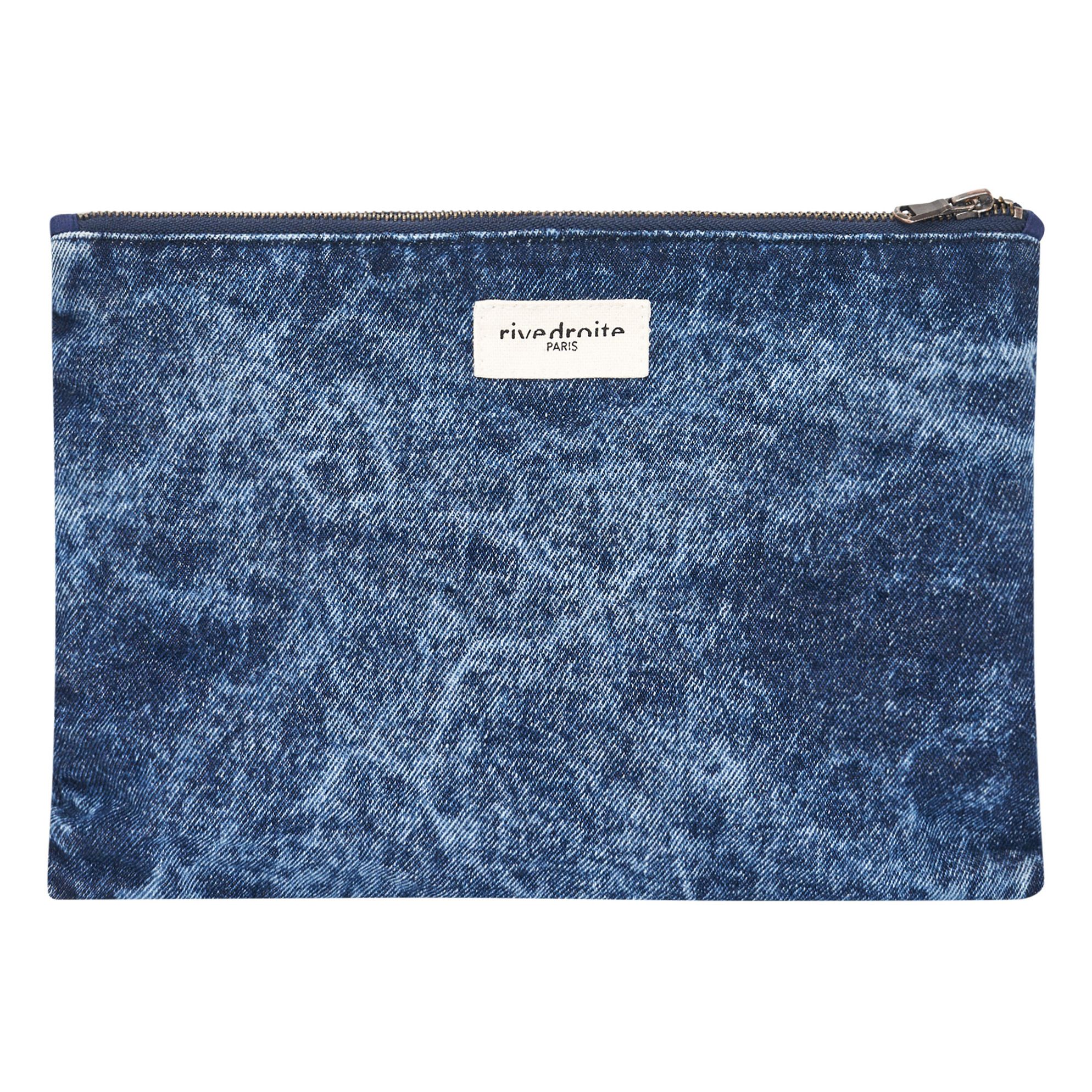 Rive Droite - Pochette Barbette en denim recyclé - Blue Snow