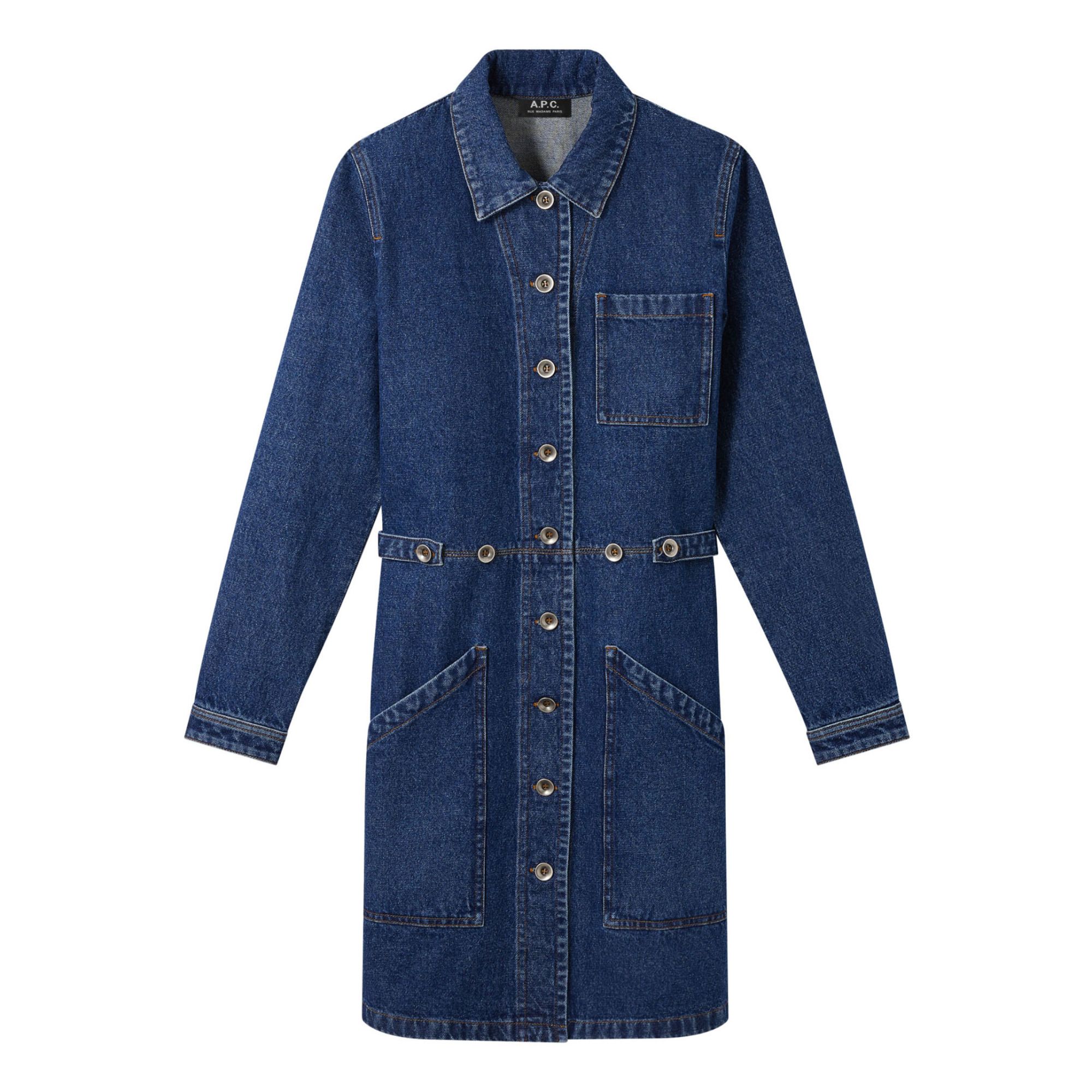 A.P.C. - Robe Spring Denim Coton Recyclé - Femme - Bleu