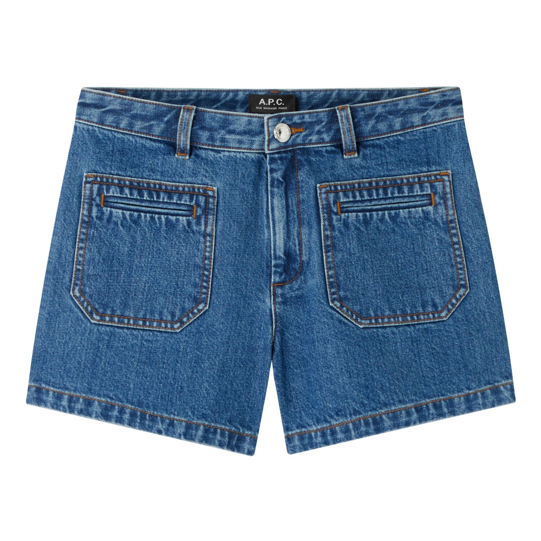 Shorts Denim Recycelte Baumwolle Blau- Produktbild Nr. 0