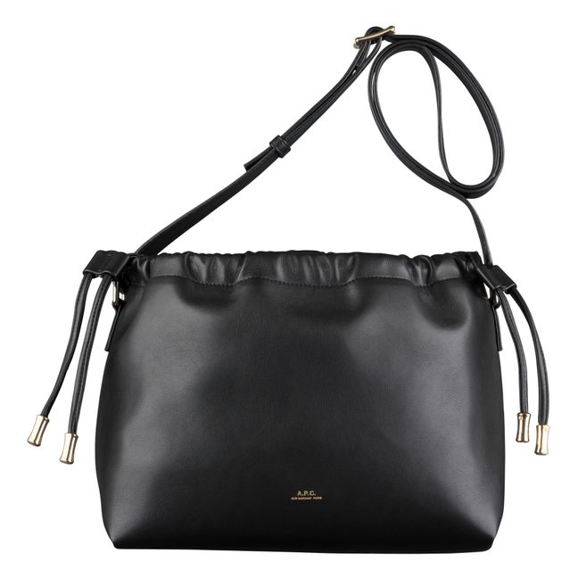 Ninon Mini Leather Bag | Black