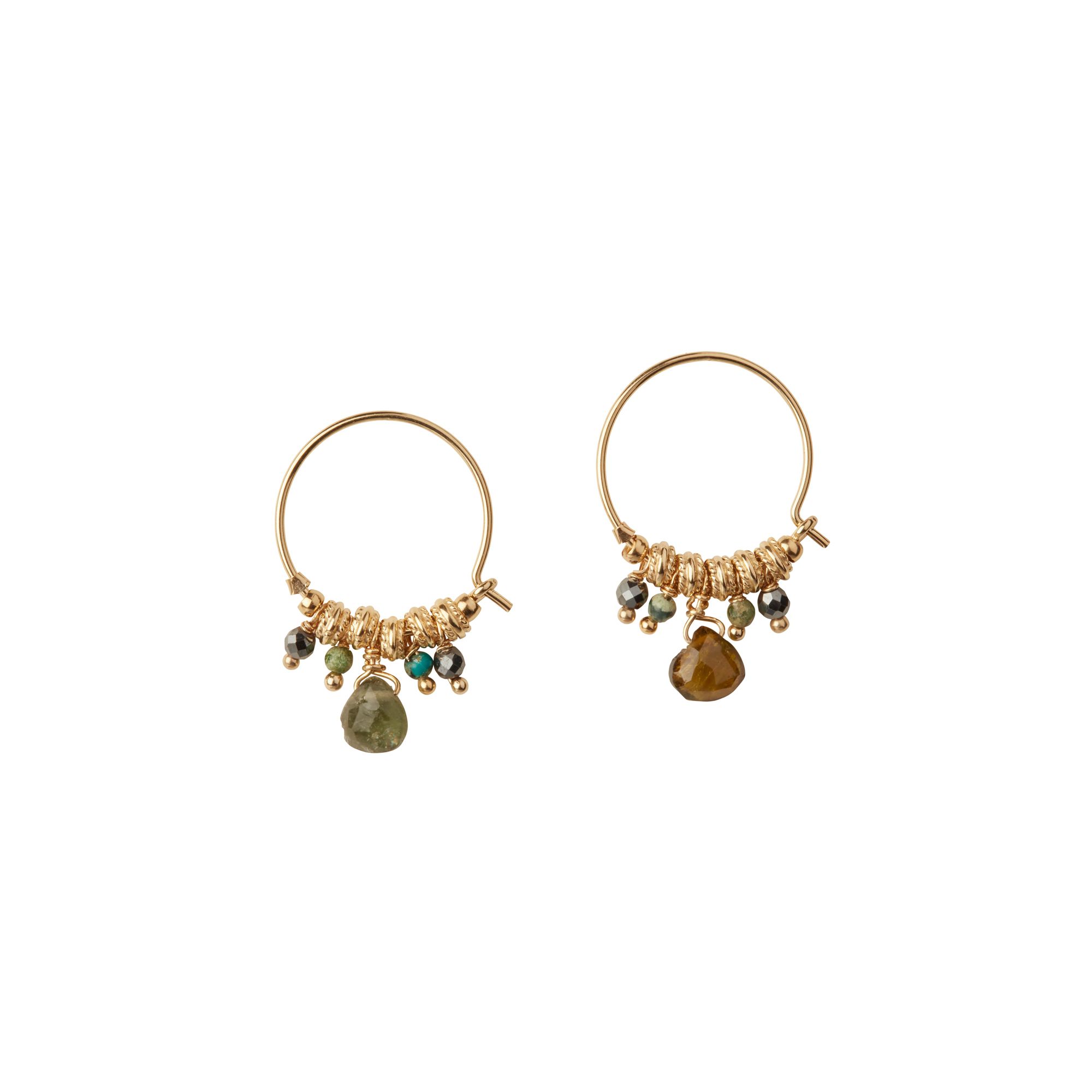 5 Octobre - Boucles d'Oreilles Iva - Femme - Vert