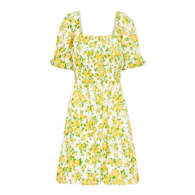 Axel Organic Linen Dress Yellow