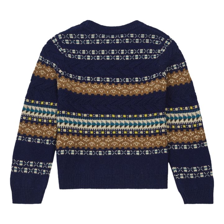 Bonpoint - Tiam Jacquard Jumper - Navy blue | Smallable