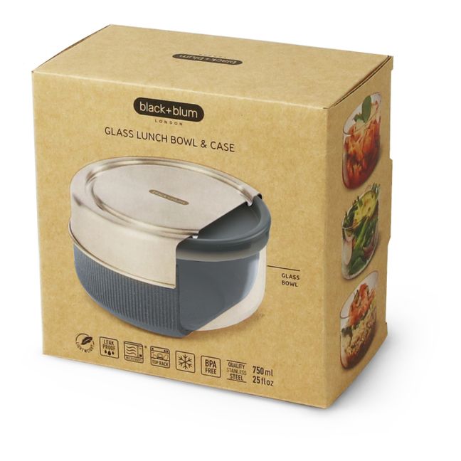 Black Blum Glass Lunch Pot Large - Slate - 600ml